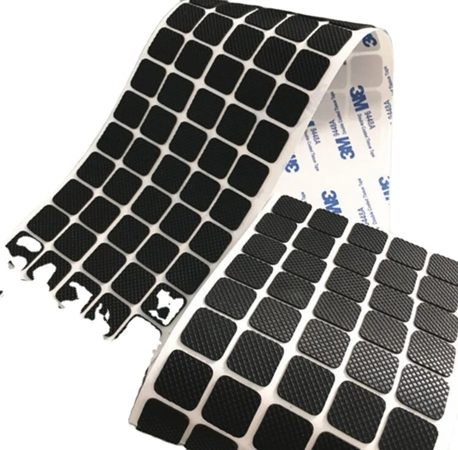 Pulom Klebstoff Stoßabsorbierbarer Anti-Vibrations EPDM NBR SBR Nr Silikon-Gummi-Pad 4
